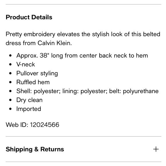 Calvin Klein Embroidered Wrap Dress - Picture 7 of 9